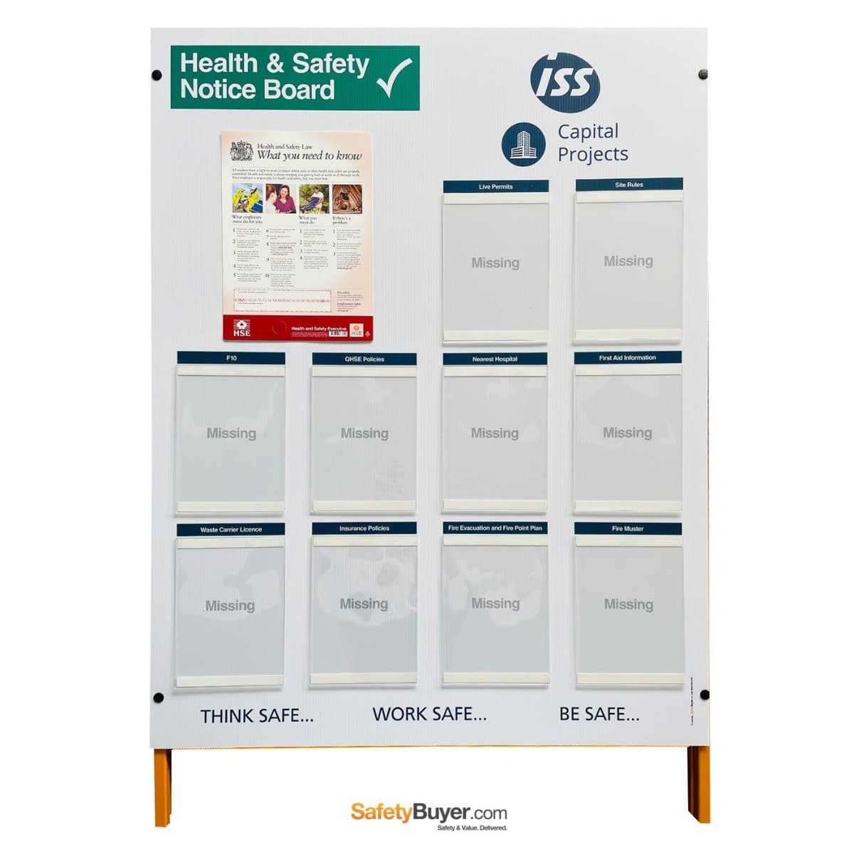 Free-Standing Site Health & Safety Documentation Information Points