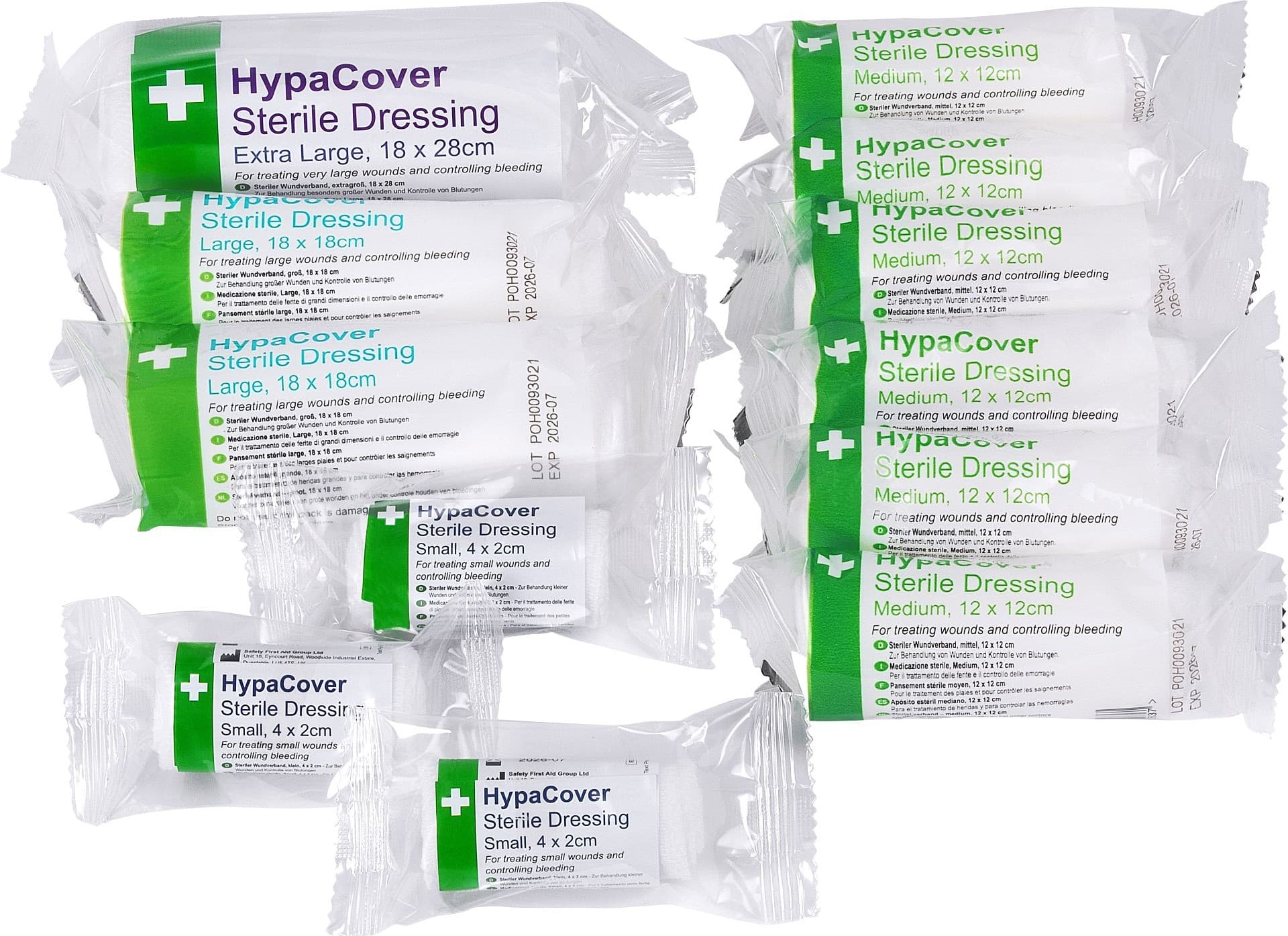 HypaCover Assorted Sterile Wound Dressings