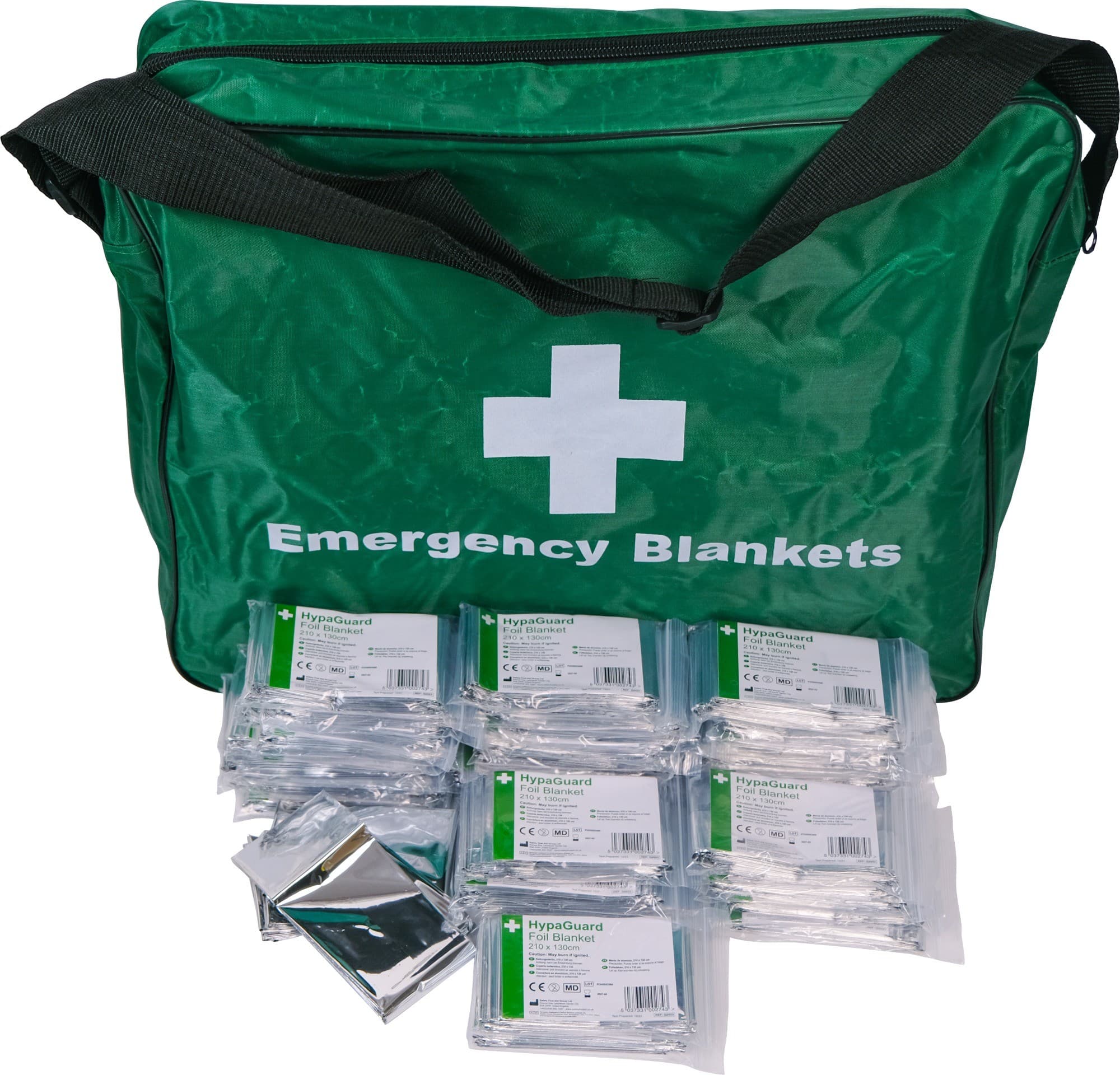 HypaGuard Emergency Foil Blankets in Carry Holdall | Pack of 100