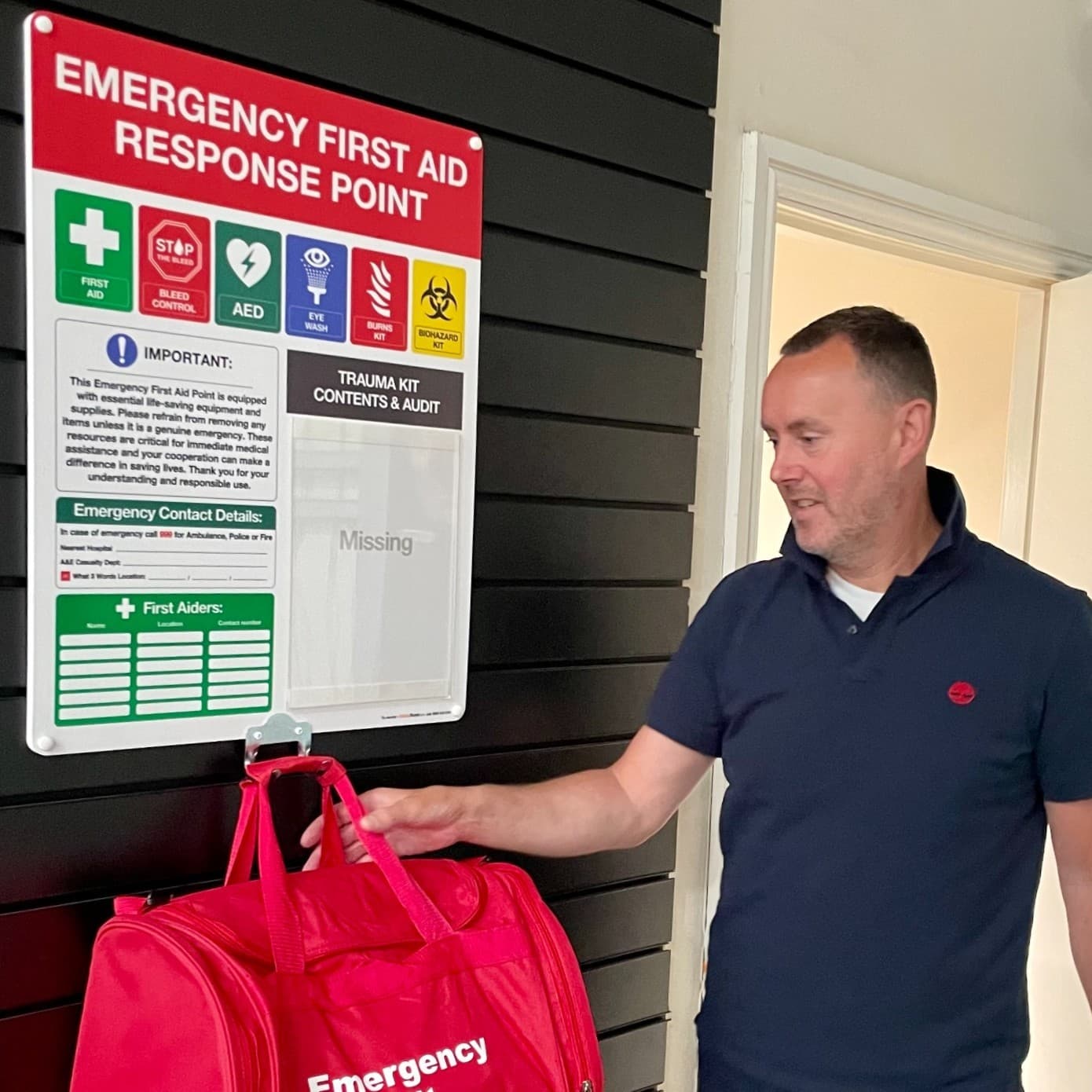 Emergency First Aid Response Points