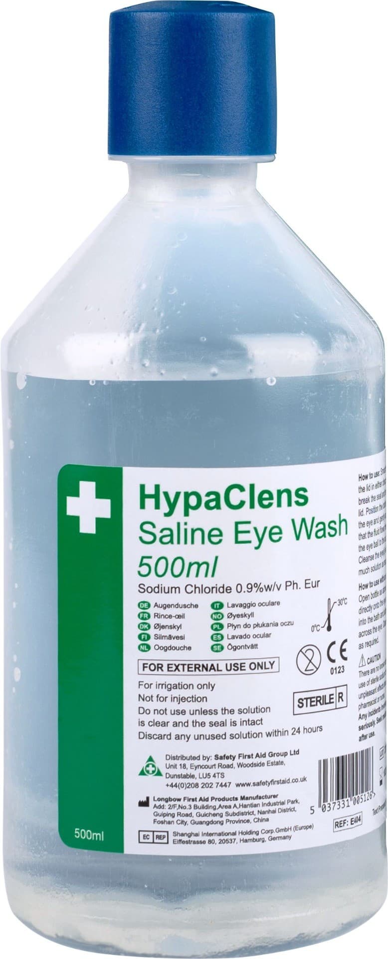 HypaClens Sterile Eyewash Bottles 500ml