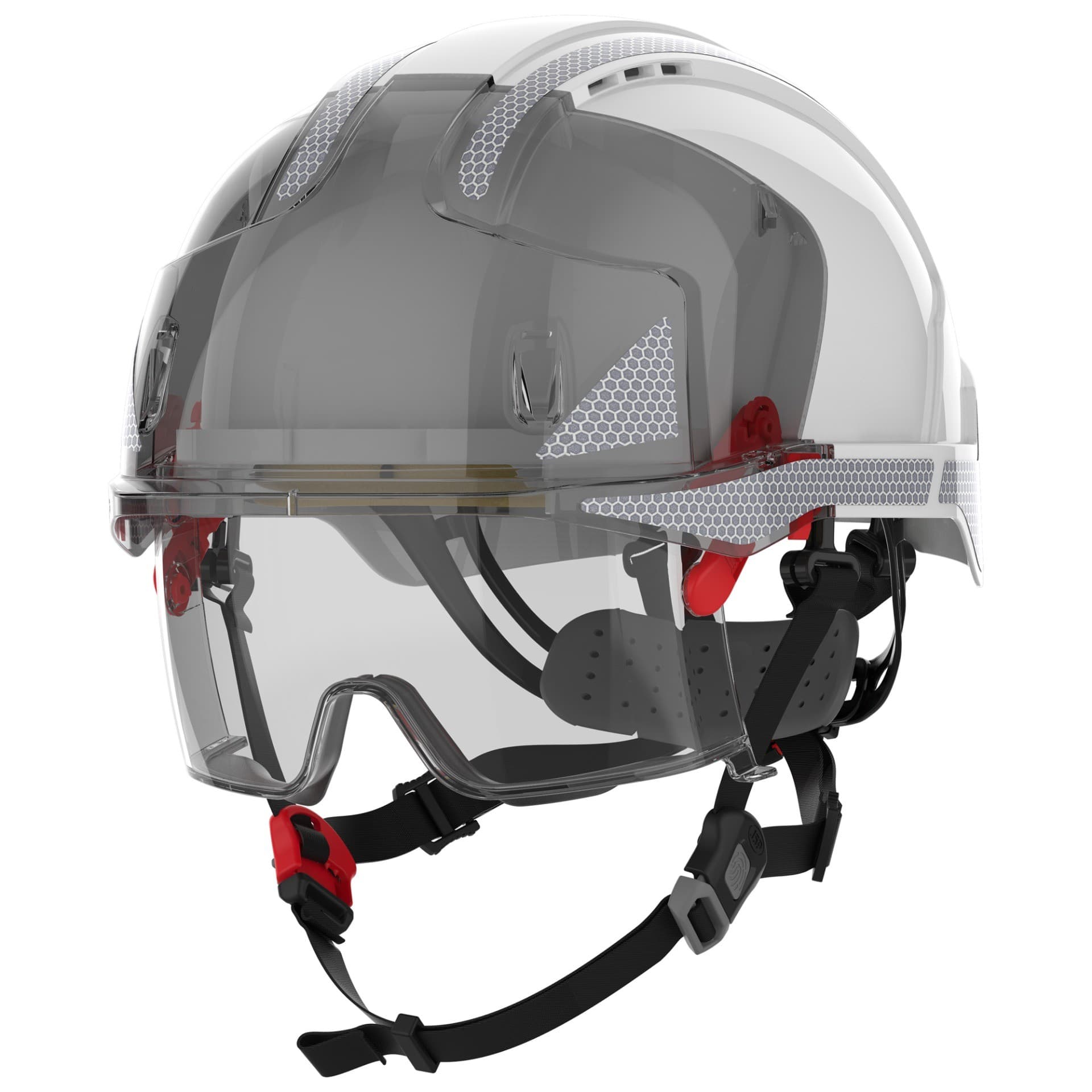 JSP EVO® VISTAlens® Dualswitch™ with Silver CR2 | Vented | White / Smoke