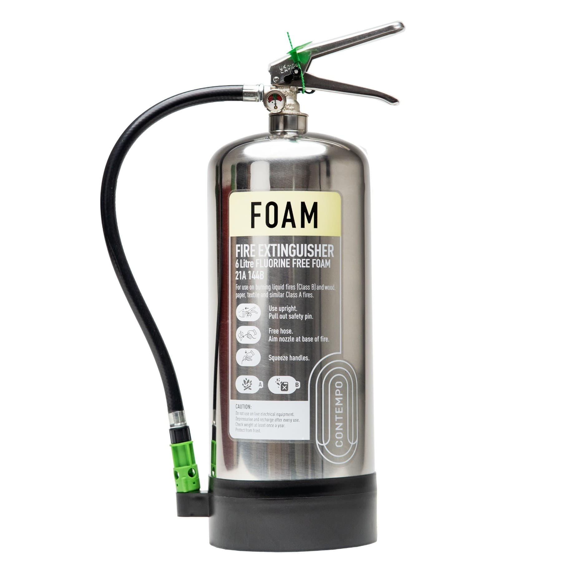 Contempo 6L Fluorine-Free Foam Fire Extinguisher
