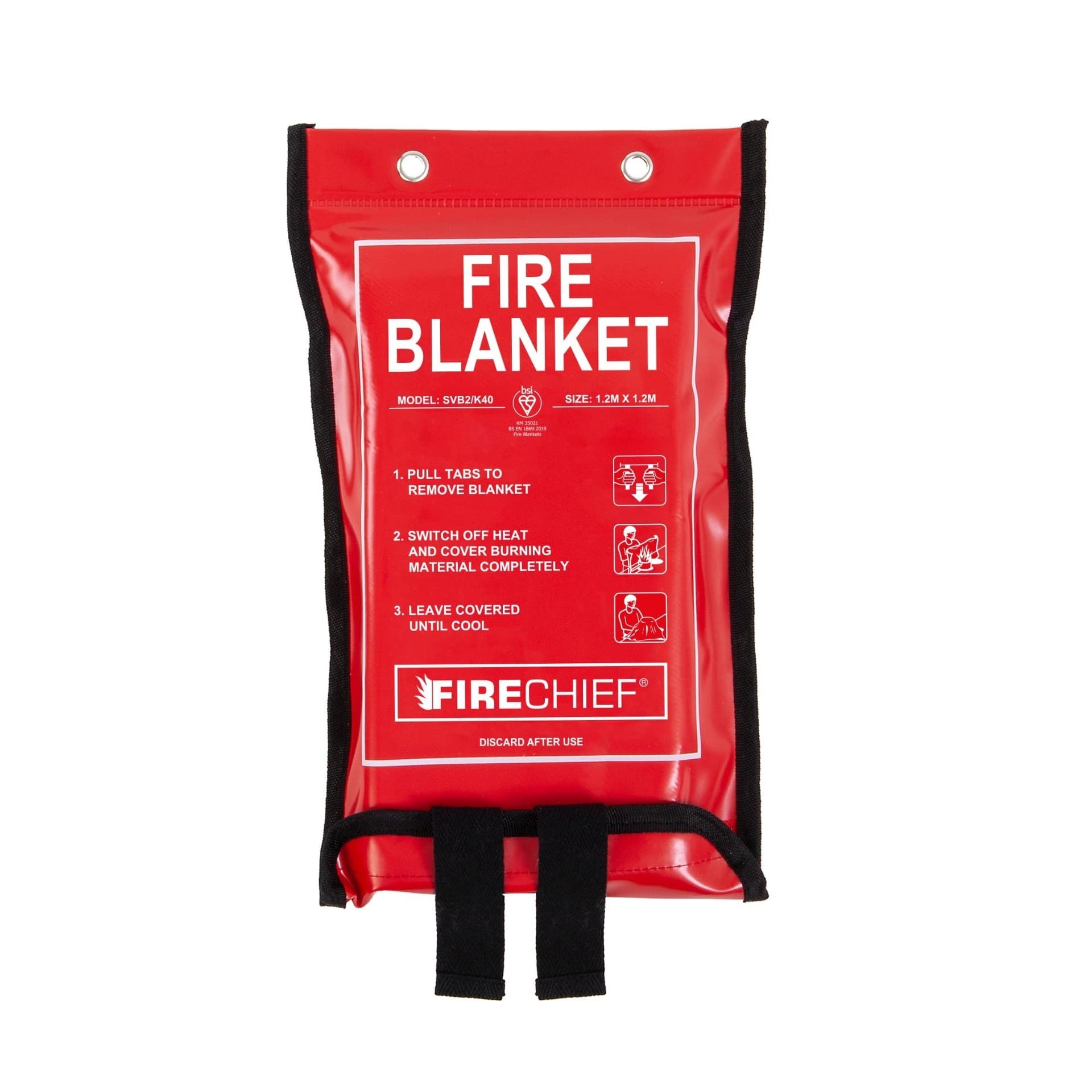 1.2m x 1.2m K100 Soft Pack Fire Blanket