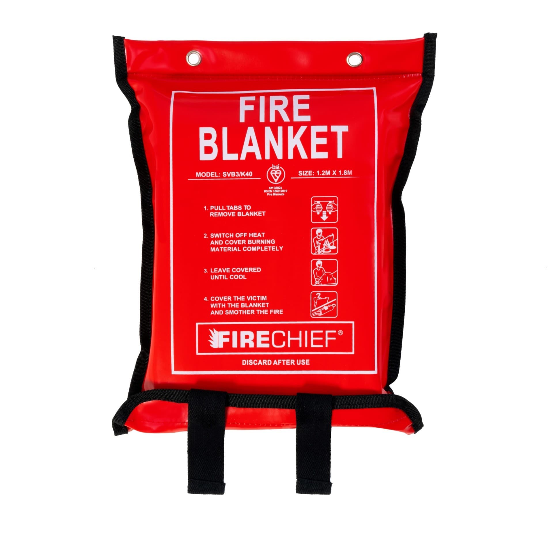 1.2m x 1.8m K100 Soft Pack Fire Blankets | Firechief