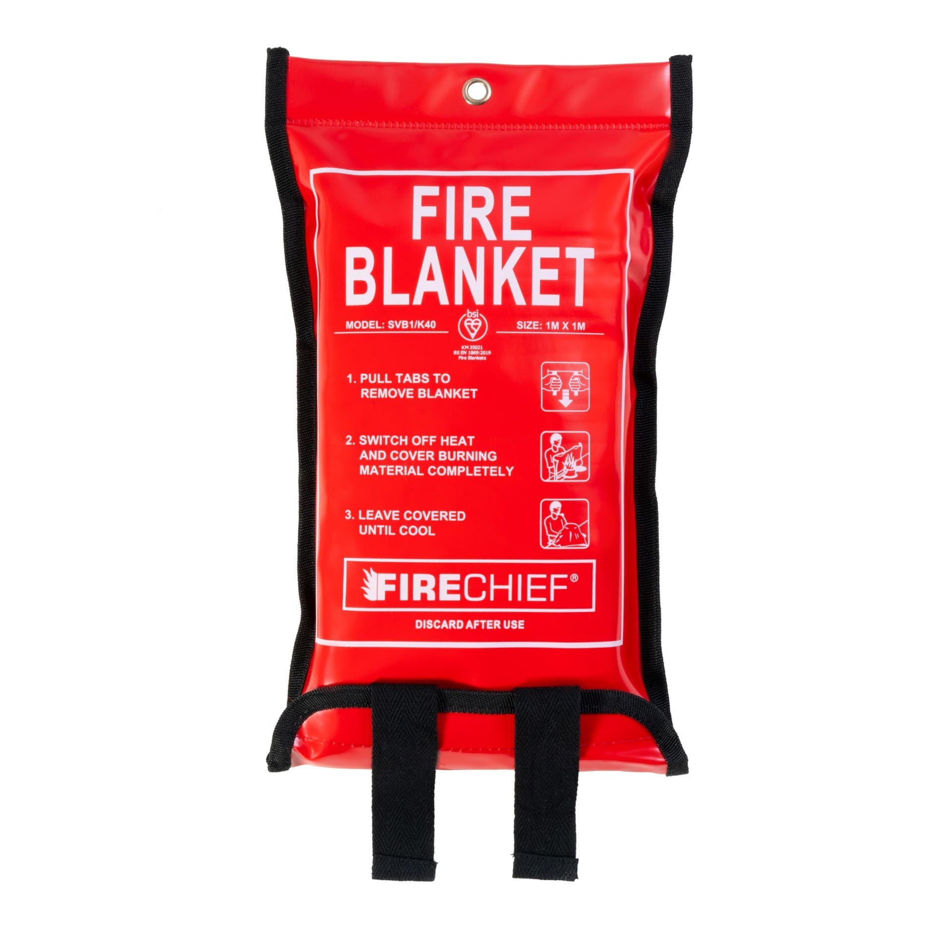 Firechief 1.0m x 1.0m Soft Pack Fire Blankets