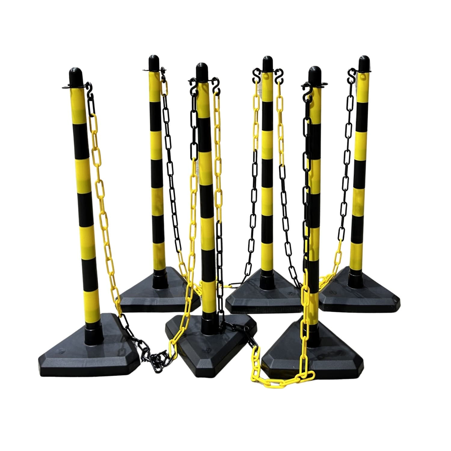 GUARDA Chain Posts with Concrete Base Barrier Kits