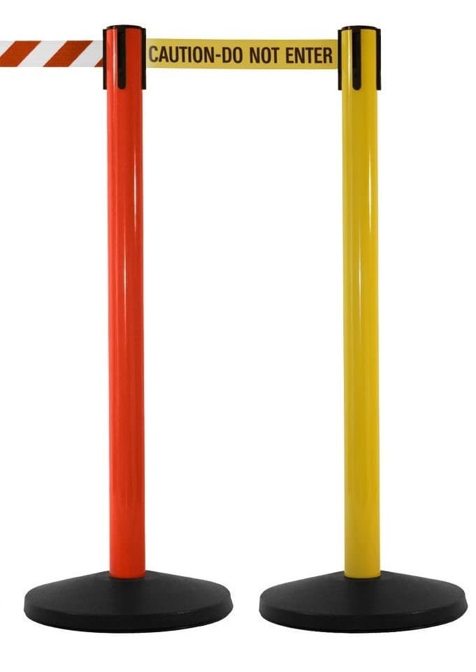 SafetyMaster High Visibility Retractable Webbing Barriers