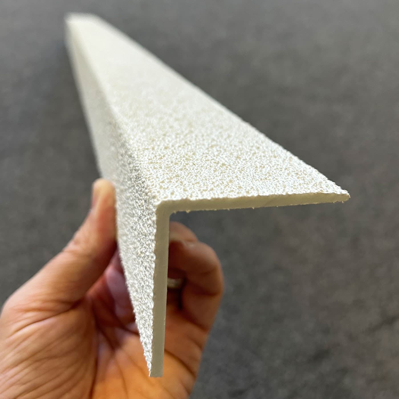 TALONGrip 3mm Thick GRP Anti-Slip Stair Nosing - White