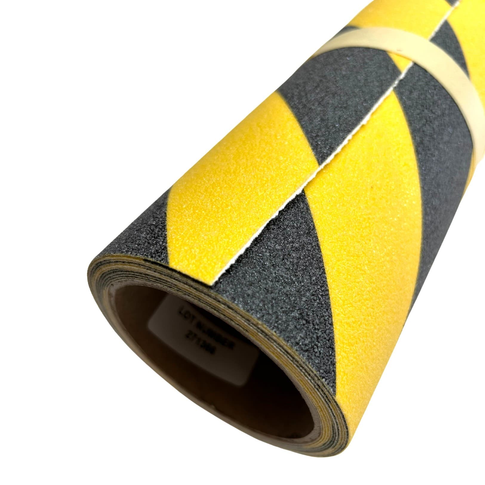 0.6m x 3m Black/Yellow Chevron Anti-slip Floor Panel with Self-adhesive Backing