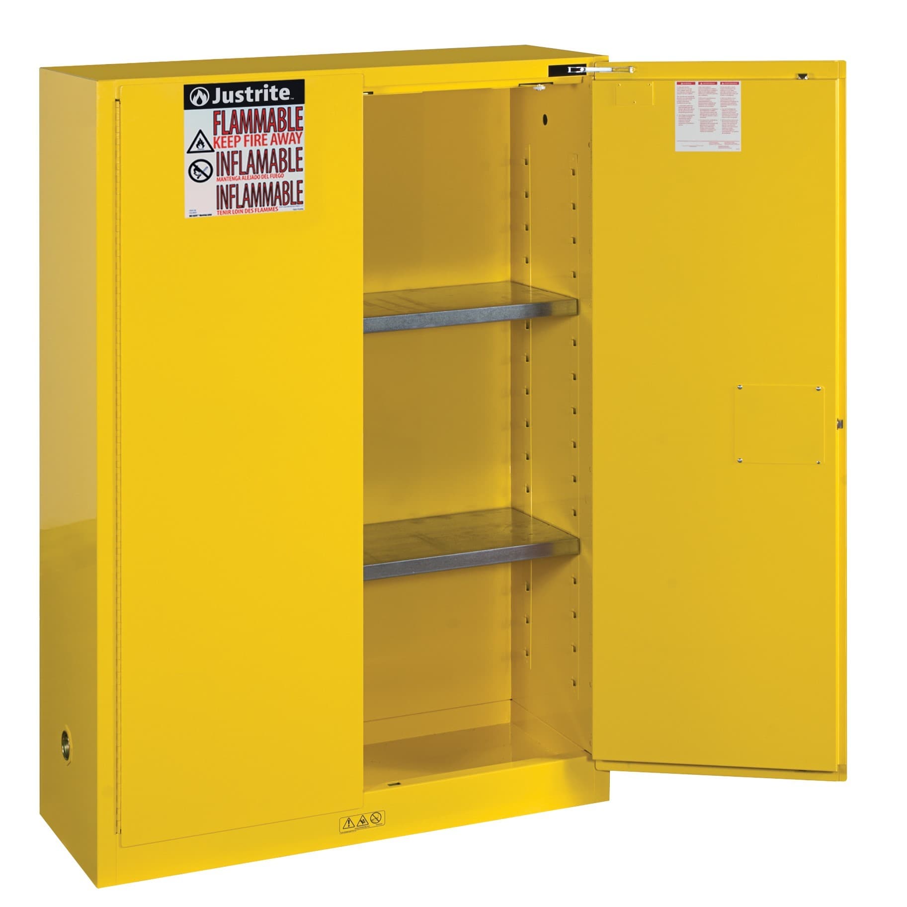 Justrite Flammable Storage Cabinets | 1651 x 1092 x 457mm (HxWxD)