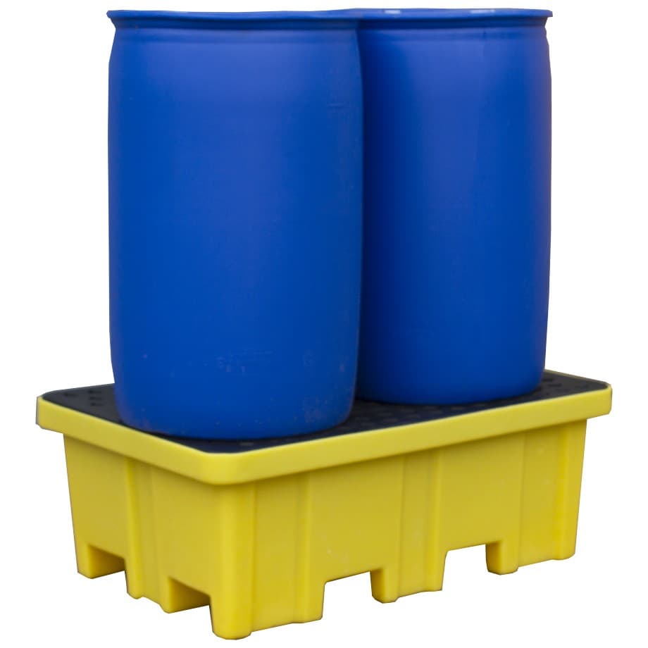 2 Drum Spill Pallet with 4-way Forklift Access