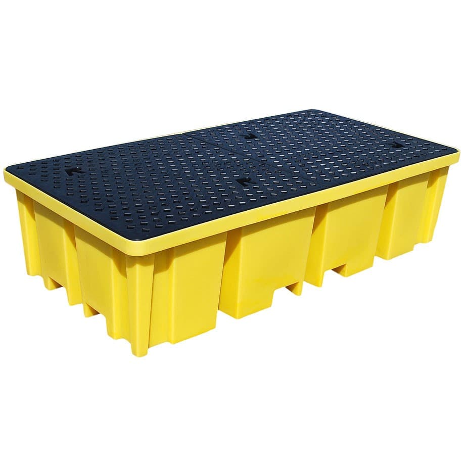 Romold | BB2FW | Double IBC Spill Pallet with 4-Way Forklift Access