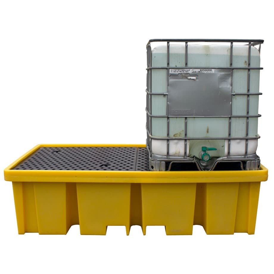 Romold | BB2FW | Double IBC Spill Pallet with 4-Way Forklift Access