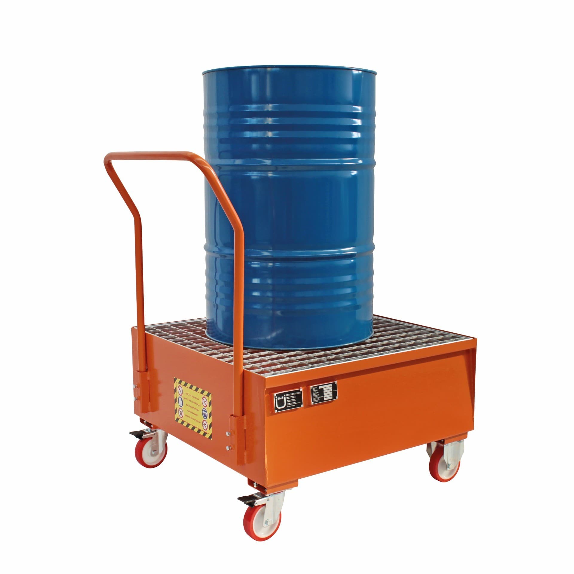 Justrite Heavy-duty Bunded Drum Trolley