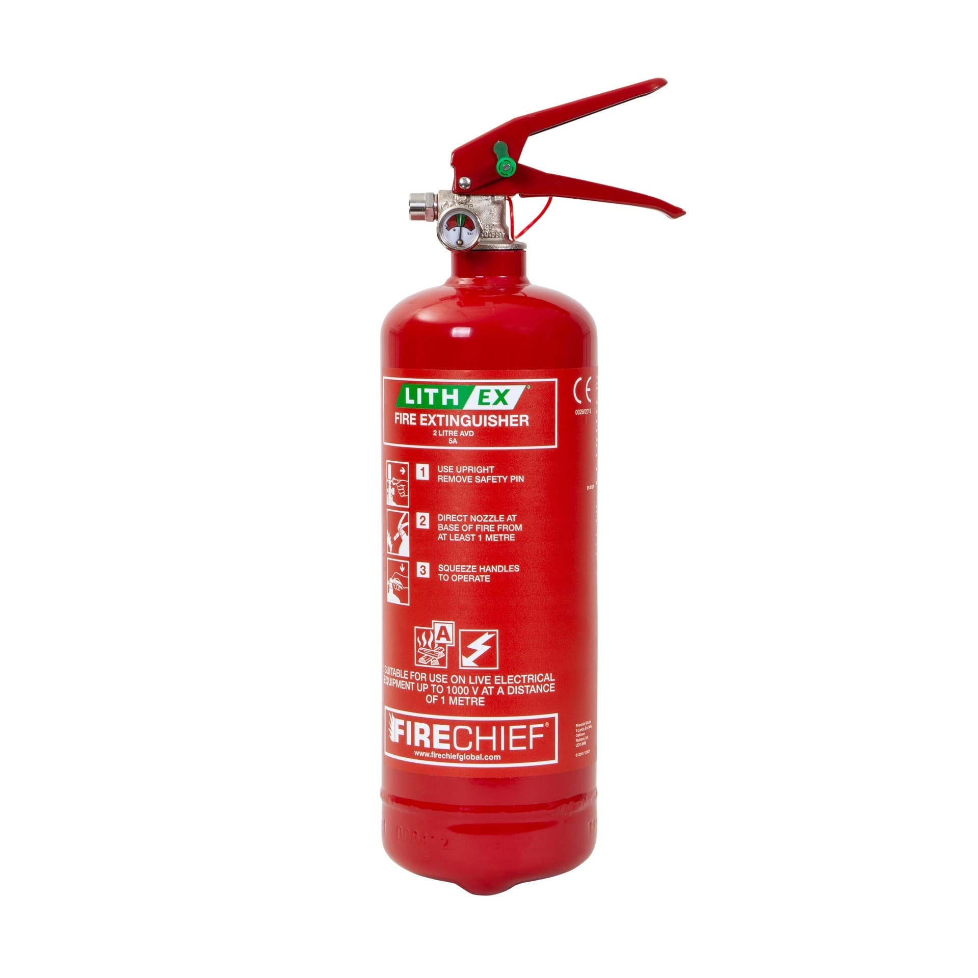 Firechief 2 Litre Lith-Ex Fire Extinguisher | FLE2