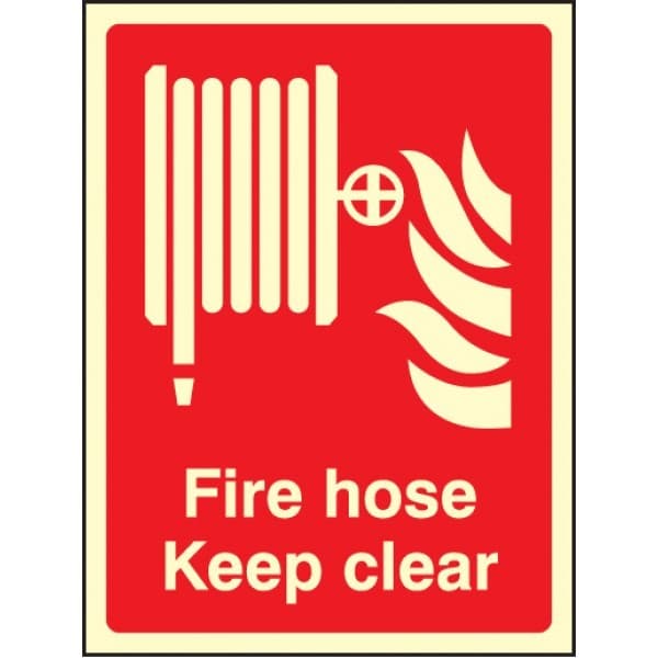 Fire Hose Keep Clear Sign
