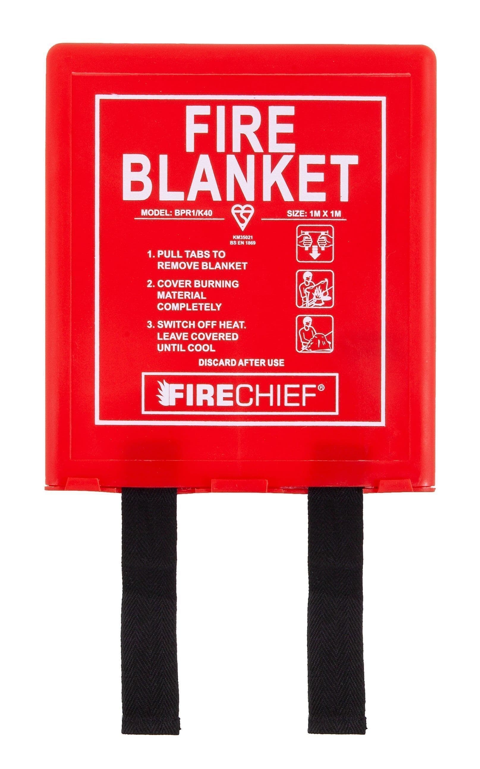 Firechief 1.0m x 1.0m Rigid Pack Fire Blankets