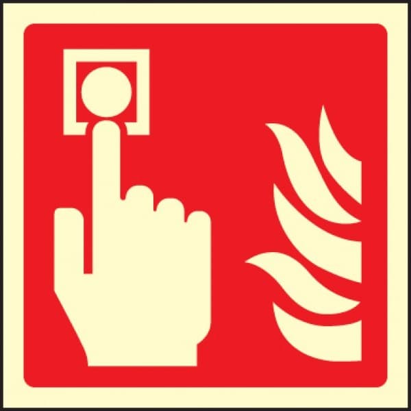 Fire Alarm Call Point Symbol Sign