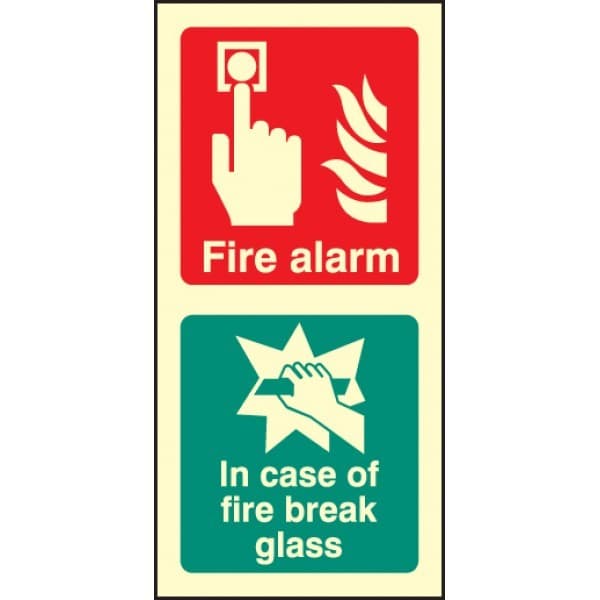 Fire Alarm - Break Glass Signs