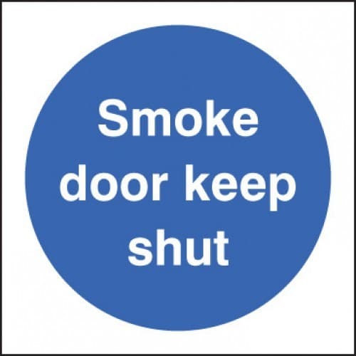 Smoke Door Keep Shut Sign