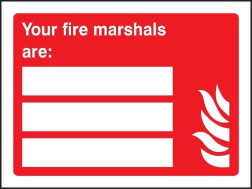 Your Fire Marshals Are Signs (Space for 3 People)