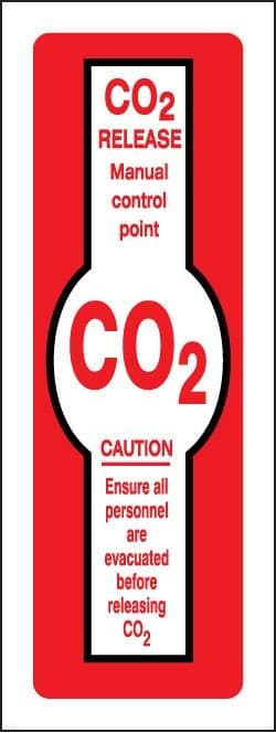 CO2 Release Manual Control Point Sign