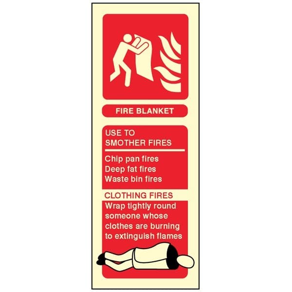 Fire Blanket Identification Signs - Portrait