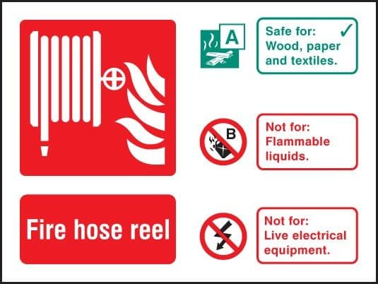Hose Reel Identification Sign