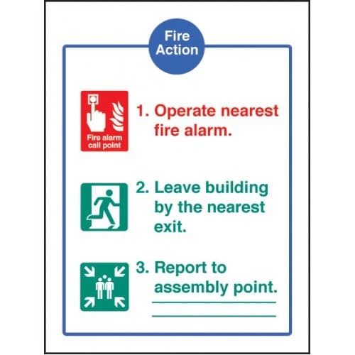 Fire Action EEC Notice - Brigade Dialled Automatically