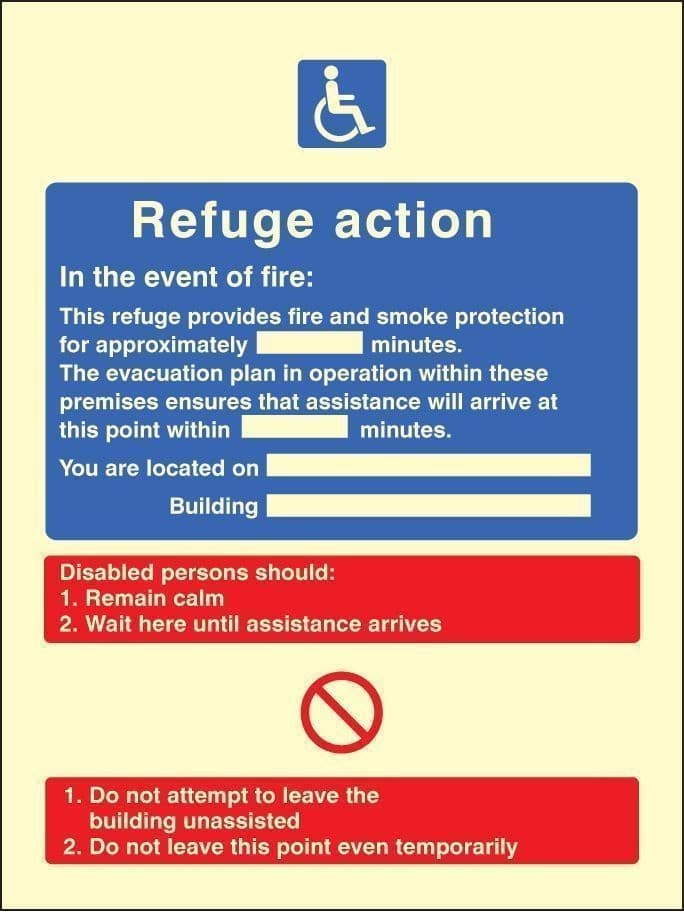 Refuge Fire Action Notice