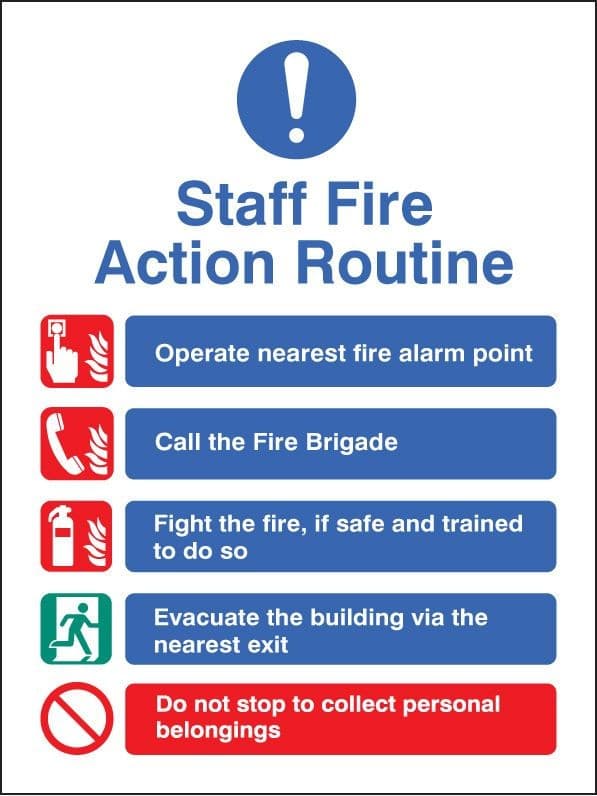 Staff Fire Action Notice