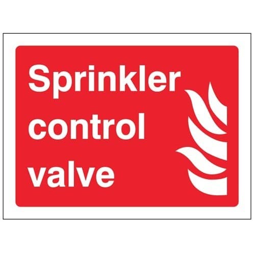 Sprinkler Control Valve Signs