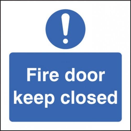 Fire Door Keep Closed Signs with Symbol