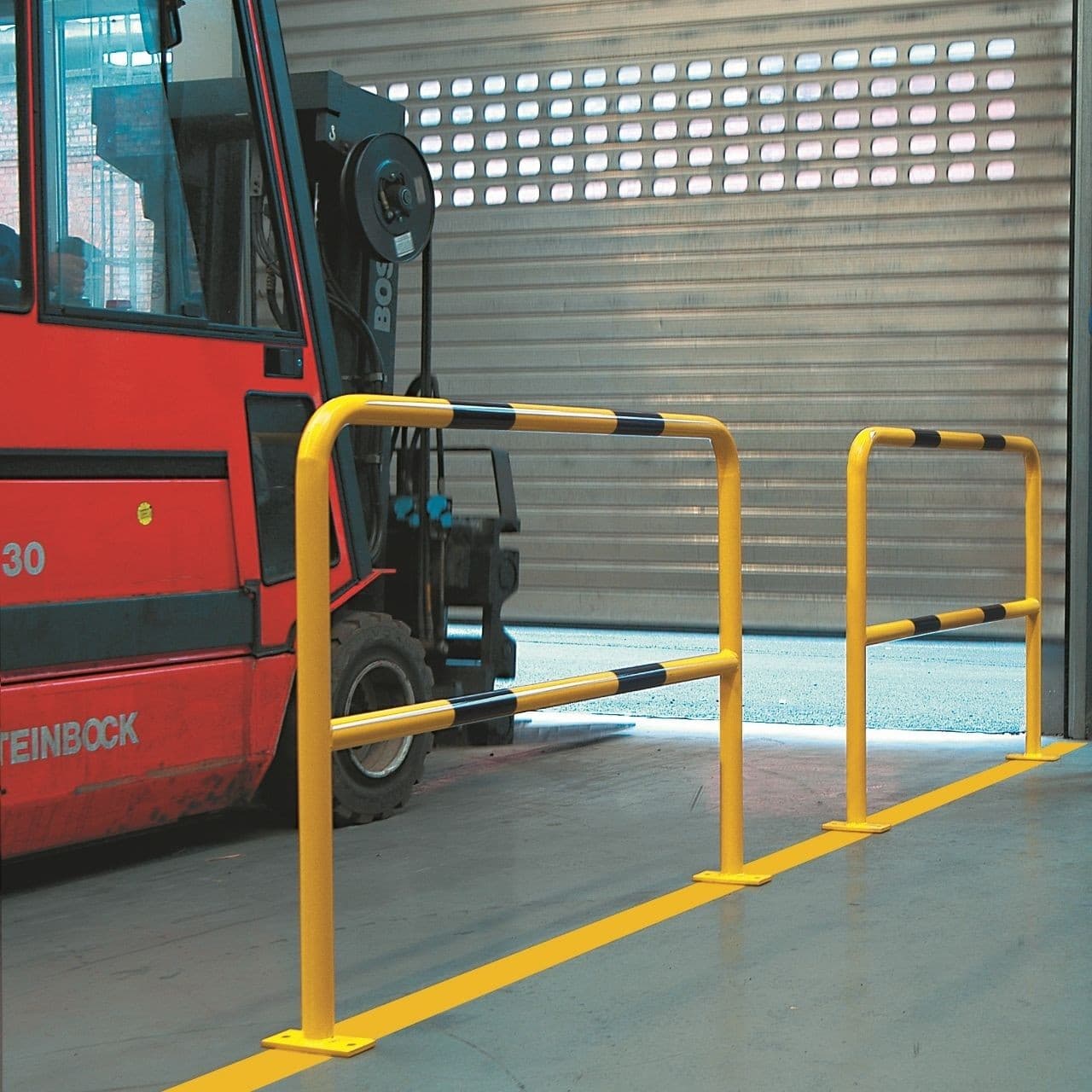 Steel Hoop Pedestrian Safety Barriers - 48mm Diameter