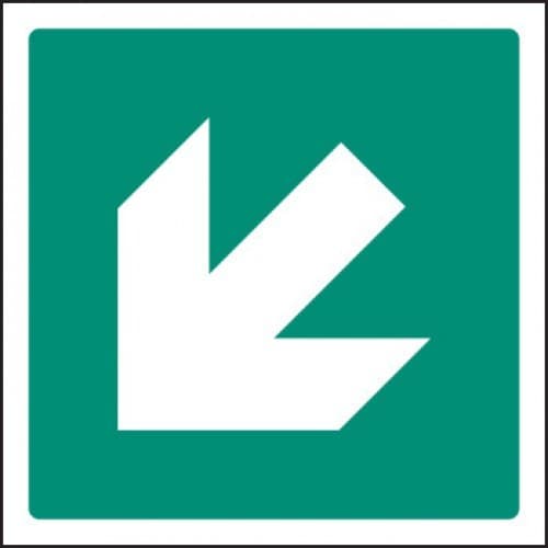 Diagonal Safe Condition Arrow Signs