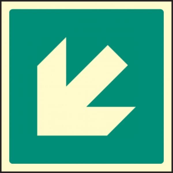Diagonal Safe Condition Arrow Signs