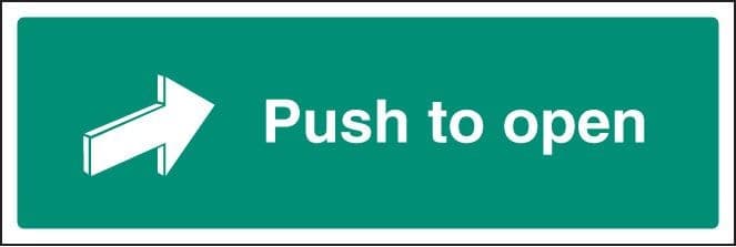 Push to Open Sign
