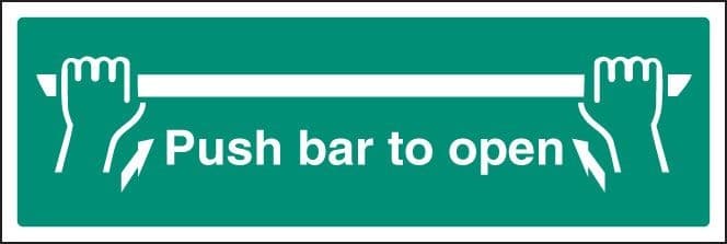 Push Bar to Open Signs