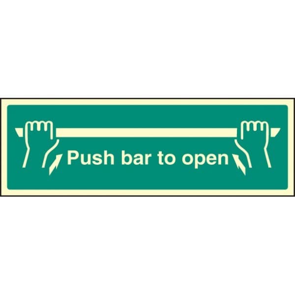Push Bar to Open Signs