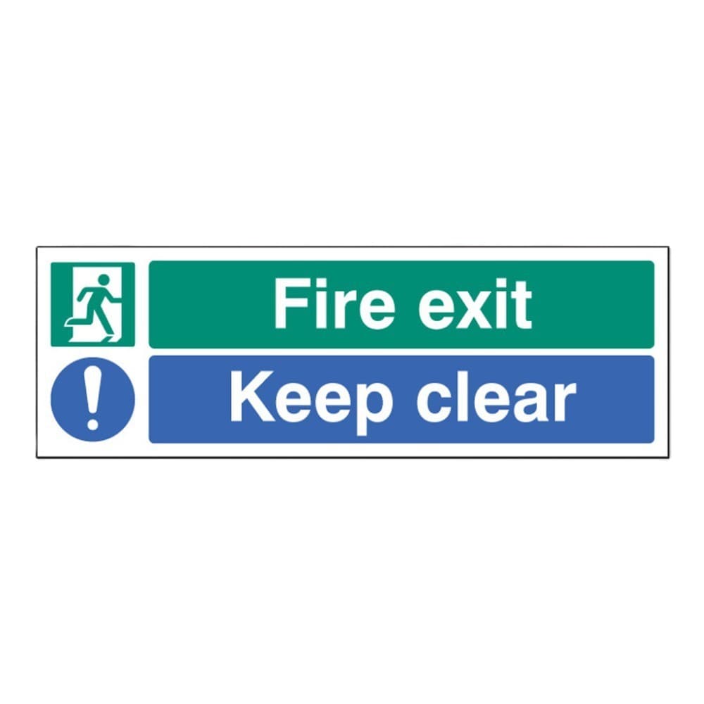 Fire Exit - Keep Clear Signs
