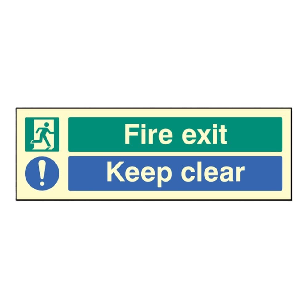 Fire Exit - Keep Clear Signs