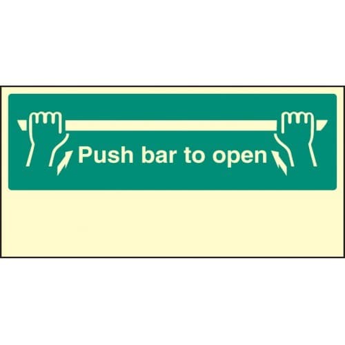 Push Bar to Open Signs