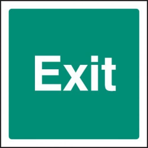 Exit Sign - Text Only