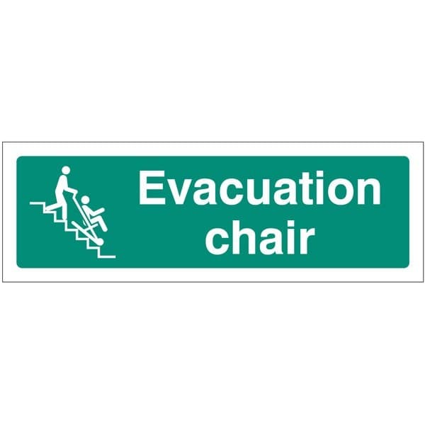 Evacuation Chair Signs