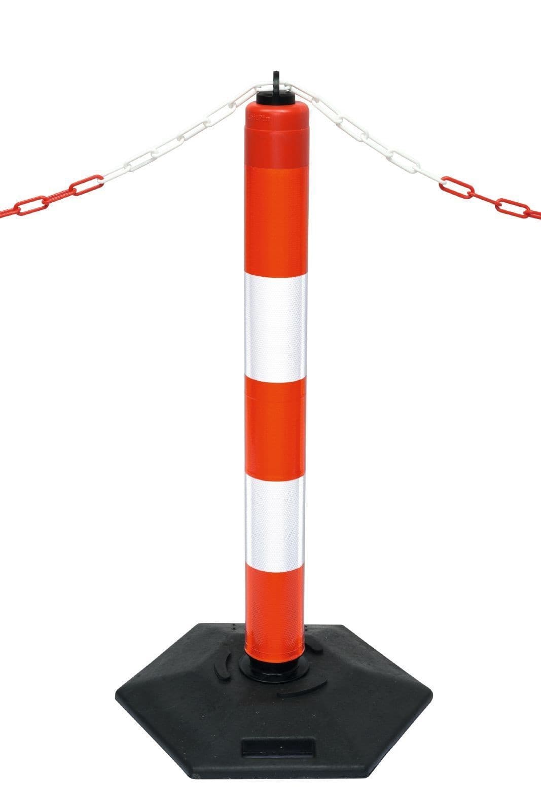 1m High Posts with Hexagonal Free Standing Base