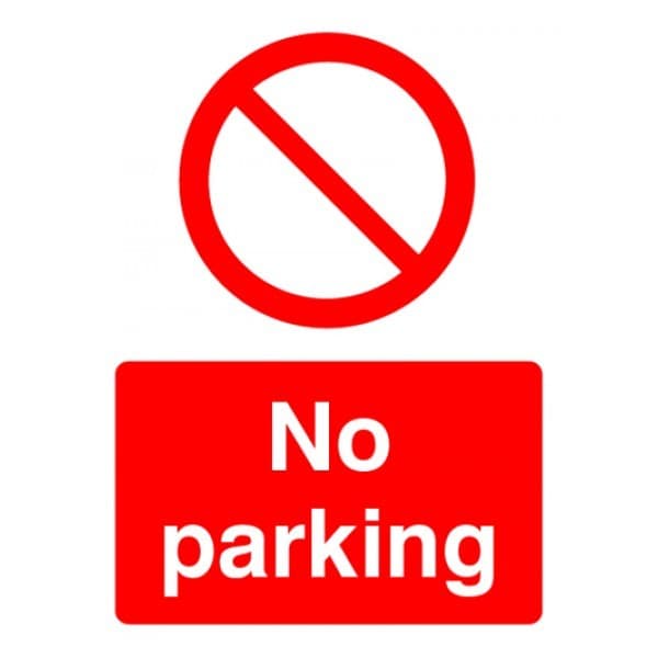 No Parking Safety Sign