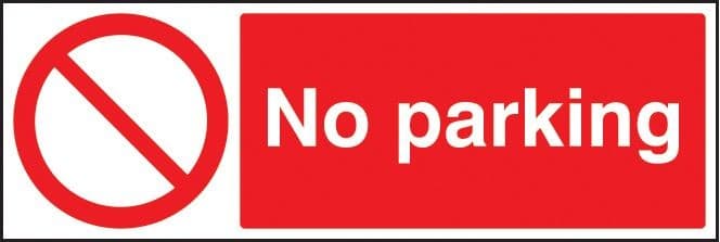 No Parking Safety Sign