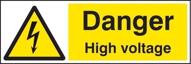 Danger High Voltage Safety Signs