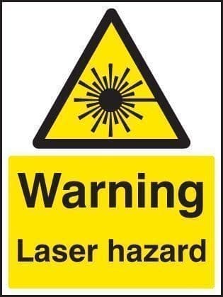 Warning Laser Hazard Safety Sign